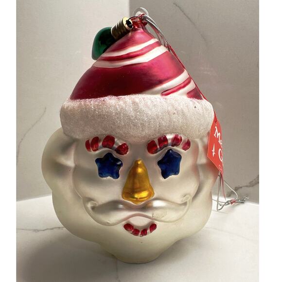 New Vintage Oversized Santa Head Ornament Department 56 - Picture 1 of 8